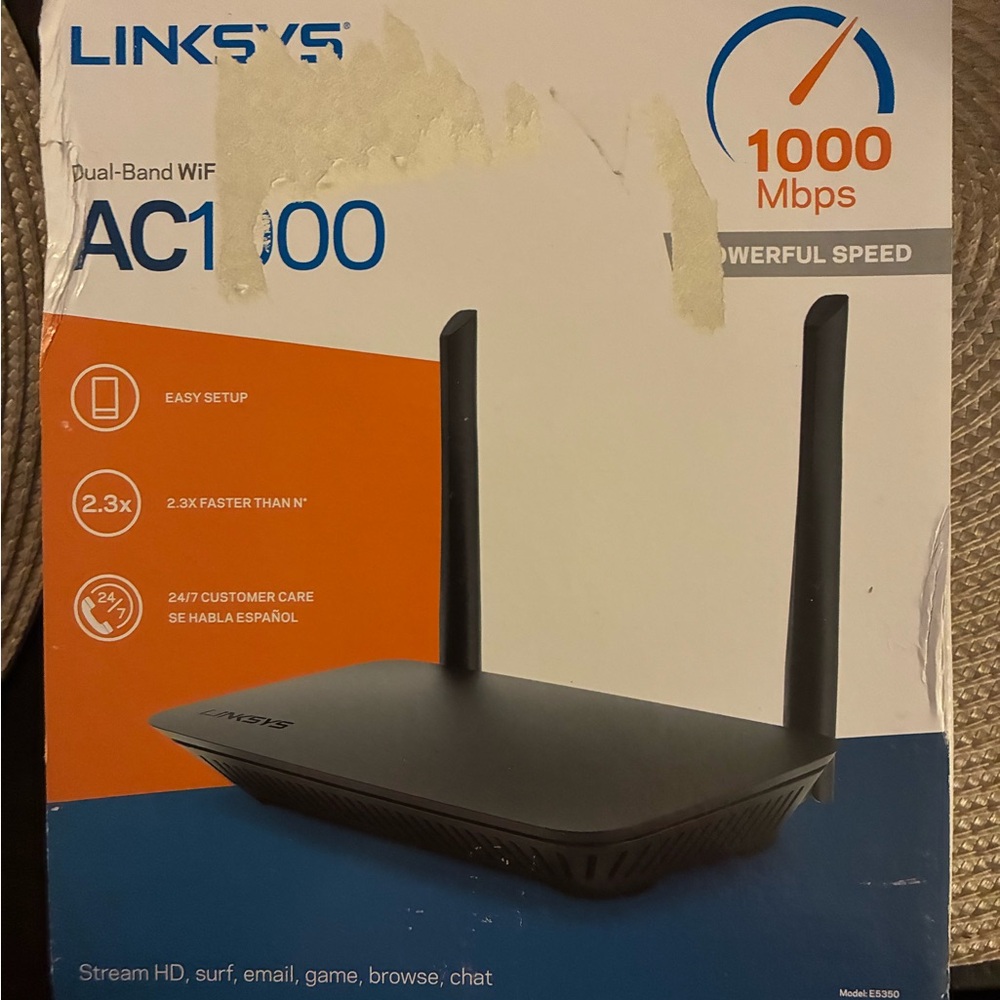 Linksys Dual-Band WiFi Router - Black
